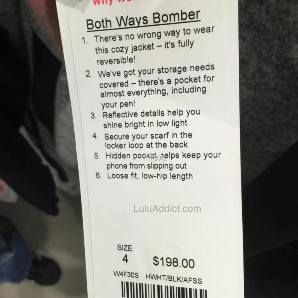 Lululemon Both Ways Reversible Bomber Jacket - Picture 3 of 3